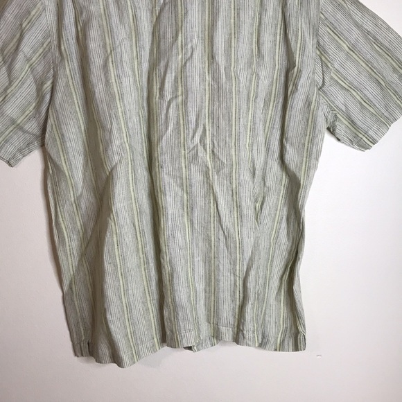 Alan flusser mens 100% linen button up shirt size XL - Picture 9 of 11